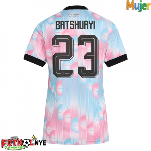 Camiseta Bélgica Michy Batshuayi #23 Visitante Equipación para mujer Mundial 2026 manga corta